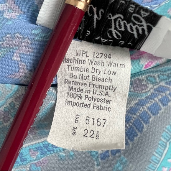 Vintage Rich Lady Peplum Pleated Midi Dress 80s Pastel Paisley Floral Pleated - Picture 10 of 17